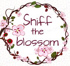 the words shift the blossom are surrounded by pink flowers