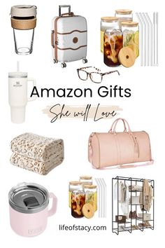 Gifts for there that she will love.  Whether its for your wife, girlfriend, sister or friend, you will find the perfect gift guaranteed to put a smile on her face.  These are the perfect gifts for the traveler, beauty lover, wanna be influencer, and everything in between. Gifts For The Traveler, Birthday Presents For Girlfriend, Top Gifts For Women, Gifts For Female Friends, Great Gifts For Women, Girly Gifts, Amazing Gifts, Birthday Gifts For Best Friend, Chic Gifts