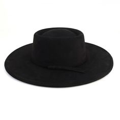 PRICES MAY VARY. MATERIAL:The wide brim fedora hats for women is made of suede material, which makes the hat feel soft, smooth and light to the touch. ADJUSTABLE SIZE:Hat Circumference: 56-58cm/22"-22.8"; Brim Width: 9cm/3.54"；Height: 11cm/4.33".With moisture wicking inner ribbon straps to adjust sizes in between. DESIGN: Flat top design with same color twisted rope decorative band brings perfect effect to any fashion collection. The wide brim fedora hats for men slims the face and adds glamor to the overall look. UNIVERSAL FOR SEASONS: This wide brim fedora hats for women suitable for all seasons,Breathable, lightweight and comfortable for all day wear.The wide brim of the panana hat can be a good shade from the sun and avoid the damage of the face and neck from the sun, which is a good c Western Boater Hat With Short Brim, Black Western Fedora With Flat Brim, Western Solid Brimmed Boater Hat, Adjustable Suede Hat With Curved Brim, Black Felt Fedora Hat, Fitted Black Felt Fedora, Black Wool Fedora With Curved Brim, Artisan Black Flat Brim Fedora, Fedora Hats For Women