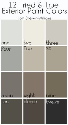 the color scheme for two toned and true exterior paint colors