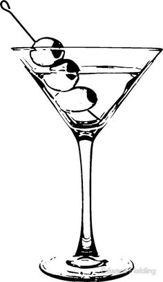 a martini glass filled with olives and an olive garnish on the rim