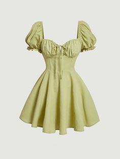 verde menta Casual Collar manga corta Tela tricotada Liso A línea Embellished No-Elástico  Ropa de Mujer Black Dress Date Night Outfit, Date Night Outfit Dress, Dress Date Night Outfit, Girls Night Outfit, Outfits Nyc, Date Night Outfit Summer, Outfits 2000s, Target Clothes, Night Outfits