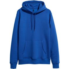 H&m Hoodies, Hoodies Blue, Ribbed Long Sleeve Top, Plain Hoodies, Blue Long Sleeve Tops, Lined Hoodie, Kangaroo Pocket Hoodie, Pocket Hoodie, Hoodie Outfit