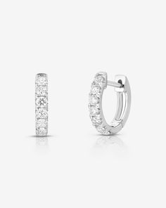 Petite Jumbo Diamond Huggies – Ring Concierge Diamond Huggies Earrings, Diamond Earrings Wedding, 2023 Wish List, Simple Studs, Ear Piercing Ideas, Diamond Ear Cuff, Necklace Length Guide, Ring Concierge, Diamond Huggie Earrings