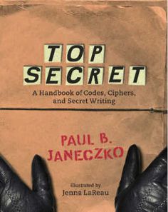 a book cover for top secret by paul b janezko with gloves on it