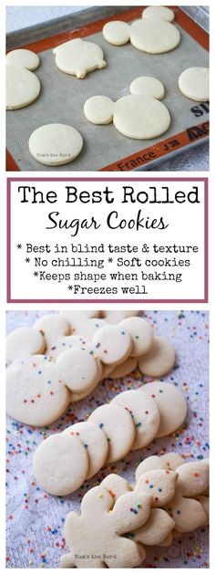 the best rolled sugar cookies are in this recipe and they're ready to be eaten