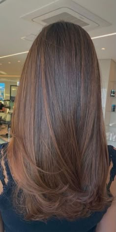 63 Charming hair colour ideas & hairstyles : Brunette with Brown Toffee Highlights Bleach Hair Color, Brown Hair Color Shades, Brown Hair Dye, Hairstyles For Layered Hair, Long Hair Color