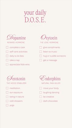 Dopamine List Ideas, Healthy Dopamine Activities, Dopamine Cleanse, Dopamine Menu Morning Routine, Dopamenu Ideas, Dopamine Journal, Healthy Dopamine, Dopamine List, Dopamine Menu Ideas