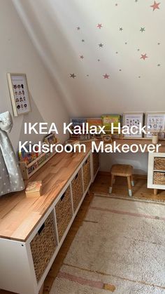 kids room makeover with ikea kallax hacks and kidroom makeovers