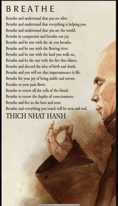 Prana Quotes, Tich Nhat Hanh Quotes, Breathwork Quotes, Zen Buddhism Quotes, Hata Yoga, Pranic Healing