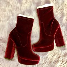 Burgundy Suade Mid High Steve Madden Boots New Without Box! Madden Boots, Steve Madden Boots, Steve Madden Shoes, Steve Madden, Bootie Boots, Ankle Boots, Size 7, Women Shoes, Boots