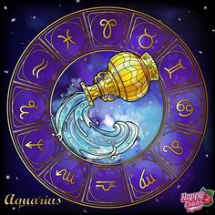 the zodiac wheel with an image of a golden cup