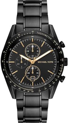 Michael Kors Watch Accelerator Oversized Mens MK9113 Watch | Jura Watches Masonic Rings Jewelry, Womens Watches Luxury, Colby, Black Stainless Steel