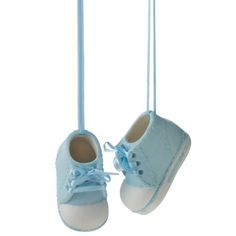 This ornament can be personalized on the bottom. Color: Multicolor. Ceramic Shoes, Shoe Ornaments, Local Gifts, Porcelain Blue, Baby Boy Shoes, Boy Shoes, Boy Blue, Gift Boutique, Boy Baby