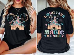 Disney Long Live All The Magic We Made T-Shirt, Magic Kingdom Tee, Disney Princesses Castle Tee, Disney Trip Shirt, Disneyland Vacation Tee Gifts For Family By Miosama.  disneyland vacation,  the magic we made,  long live disney,  disney holiday shirt,  disney girls trip,  magic kingdom shirt,  family trip 2024 tee,  all the magic tee,  disney castle tee,  disney family shirts, disney besties shirt,  disney castle shirt,  girls disneyworld ...