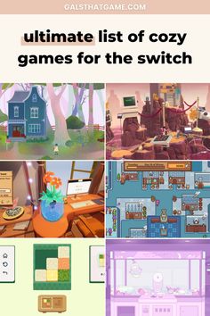 the ultimate list of cozy games for the switch Cozy Games On Switch, Cozy Games Switch, Cozy Nintendo Switch Games, Free Nintendo Switch Games, Minecraft Switch, Cozy Switch Games