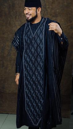 Latest Agbada Styles Men, Agbada Styles Men, Muslim Men Clothing, Blue Range, Man Dress Design, Senator Styles, Stylish Men Wear