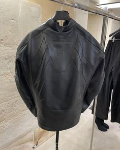 Balenciaga Leather Jacket, Leather Couture, Balenciaga Leather, Winter 23, Flight Jacket, Leather Design, Balenciaga, Flight, Porter