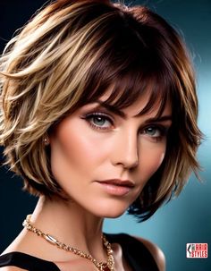 Short Layered Bob With Bangs Over 50, Layered Bob Hairstyles Chin Length, Bob For 50+, Long Layered Bob With Bangs Over 50, Chin Length Hair With Layers Texture, Short Sassy Hair Over 50, Layered Bob With Fringe Over 50, Layered Bob With Bangs Over 50, Short Curly Hair Styles