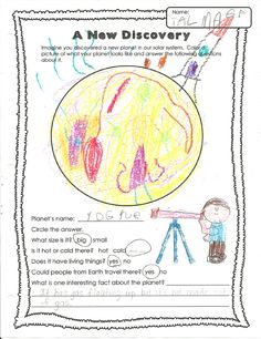 Space Themed Writing Ideas for Kindergarten - Primary Theme Park Solar System Ideas, Kindergarten Journal, Water Cycle Craft, Water Cycle Lessons, Informational Writing Prompts, Printable Writing Prompts, Kindergarten Journals, Water Cycle Activities, Water Cycle Worksheet