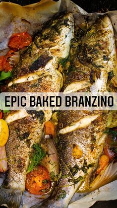 This Baked Branzino is light, easy, and quick to put together. Low carb, high in protein. Perfect for an easy weeknight meal that the whole family can enjoy. Bronzino Recipe, Baked Branzino Recipe, Bronzino Fish Recipe, Branzino Fish Recipe, Baked Branzino, Branzino Fish, Baked Red Snapper