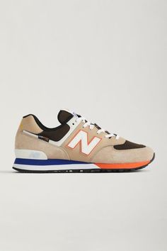 New Balance 574 Sneaker | Urban Outfitters Tan Man, Mens Shoes Casual, Sneakers Dress, Orange Fits, Men's Casual Shoes, New Balance 574, Boots Sneakers, Sneaker Dress Shoes