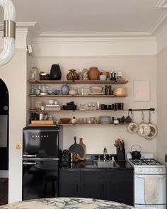 the kitchen is clean and ready to be used as a place for cooking or baking