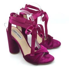 Reposhing These Gorgeous Shoes I Purchased But Have Never Worn Myself-Shoes Are Still In Excellent Condition. 4” Platform Height Lace Up Platform Heels, Shoes Steve Madden, Gorgeous Shoes, Steve Madden Shoes, Platform Heels, Me Too Shoes, Shoes Women Heels, Steve Madden, Pink Purple