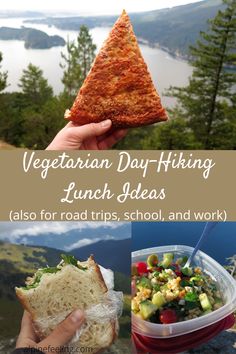 vegetarian day hiking lunch ideas also for road trips school, and work