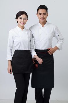 Aliexpress.com : Buy Cooks kitchen colors high quality chef uniforms uk clothing female restaurant chefs apparel ladies chefwear free shipping from Reliable apparel jean suppliers on Yuxuan Fashion Store | Alibaba Group Kitchen Uniform, Top Uniform, Cooks Kitchen, Chef Uniforms