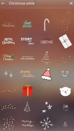 the christmas stickers are all over the screen, and there is no image on them