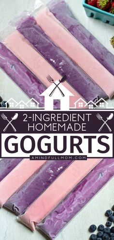 2 Ingredient Homemade Gogurts Homemade Snacks To Store, Kids Food Ideas Lunch, Fun Kid Snacks To Make, Lunch Box Treats For Kids, Diy Healthy Snacks For Kids, Homemade Fruit Cups, No Sugar Added Snacks, Healthy Homemade School Snacks, Homeschool Snack Ideas