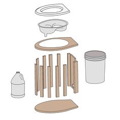 the supplies needed to make a diy doll house