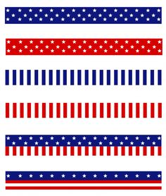 the stars and stripes pattern is red, white, and blue