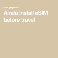 an airplane is flying in the sky with text that reads, aria install esm before travel