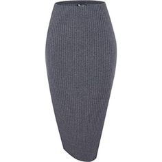 Elastic High Waist Knee Length Pencil Skirt Ribbed Knit, Deep Gray 95% Polyester, 5% Spandex Imported Machine Wash Soft And High Quality Farbic, Skin-Friendly, Comfy To Touch And Wear High Waist, Rib-Knit, Pencil Skirt, Solid Color, Stretchy Simply Designed, Basic But Stylish, Figure Flattering And Feminine, Form Fitting, Helps You Show Your Unique Charming, Makes You More Attractive Suitable For Casual, Vacation, School, Work, Dates, Patities And Daily Wear, Suit For Women And Girl A Perfect Fi Knee-length Ribbed Fitted Bottoms, Fitted Ribbed Knit Skirt, Ribbed Knit Pencil Skirt, Fitted Knit Pencil Skirt, Fitted Knit Skirt For Work, Fitted Ribbed Midi Skirt, Stretch Knit Midi Skirt, Fitted Ribbed Skirt, Fitted Ribbed Solid Color Skirt