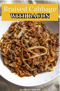 Bacon with a generous amount of onion and garlic brings the flavor of cabbage to a new level of deliciousness.