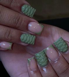 Green Acrylic Nails, Gel Toe Nails, Acrylic Toe Nails, Bold Statements, Colored Acrylic Nails, Girly Acrylic Nails, French Tip Acrylic Nails, Work Nails, Short Square Acrylic Nails