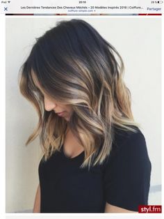 Trendy We Fryzurach, Bob Fosse, Brown With Blonde Highlights, Brown Ombre Hair, Brown Hair With Blonde Highlights, Ombré Hair, Short Hair Balayage, Trendy Hair Color, Ombre Hair Color