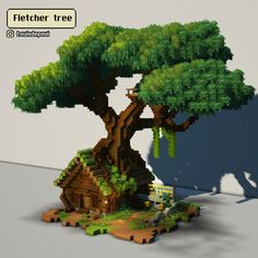 an image of a tree made out of legos in the shape of a house