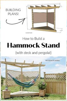 Garden Furniture - Amazing - Stop Looking! Get all your needs fulfilled from one of the leading online retailers. Diy Outdoor Hammock, Diy Hammock Stand, Deck And Pergola, Design Per Patio, Diy Hammock, Floating Deck, Outdoor Hammock, Hammock Stand, Casa Exterior