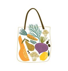 Vector illustration of fruits and vegetables in a bag. Healthy food. Isolated element for design Dimitrius Dalia, Vegetable Illustration, Easy Grilled Chicken, Dresses For, Healthy Instant Pot Recipes, Quick Healthy Meals, Room Tables, Healthy Eating Recipes