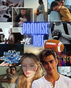 a collage of photos with the words promise me not