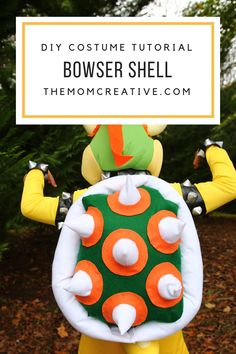 a homemade costume that is made to look like a clown with the words, diy costume