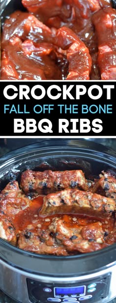 crockpot fall off the bone bbq ribs recipe in an instant pressure cooker