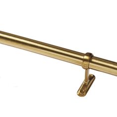 an image of a gold curtain rod on a white background