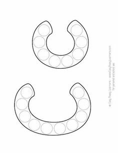 the letter c is for horseshoes coloring page