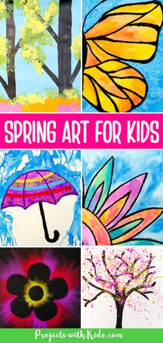 spring art for kids that are easy to make