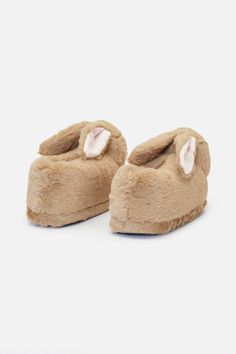 tan Novelty Slippers, Bunny Slippers, Picnic Dress, Bunny Design, Princess Highway, Baby Outerwear, Kids Accessories Jewelry, Floppy Ears, Bunny Designs