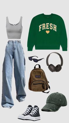 fresh love outfit inspo!🧡#freshloveclothing #christurniolo #sturnionotriplets #outfitinpso Fresh Love, Cute Outfits With Jeans, Tomboy Style Outfits, Love Clothing, Gothic Outfits, Teen Titans